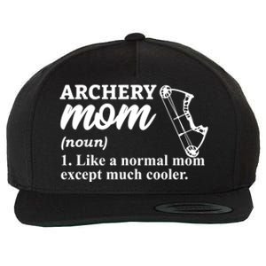 Archery Mom Definition Arrow Bow Hunting Wool Snapback Cap