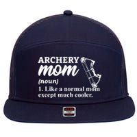 Archery Mom Definition Arrow Bow Hunting 7 Panel Mesh Trucker Snapback Hat