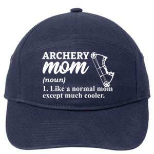 Archery Mom Definition Arrow Bow Hunting 7-Panel Snapback Hat