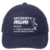 Archery Mom Definition Arrow Bow Hunting 7-Panel Snapback Hat