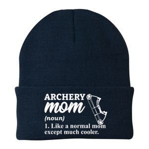 Archery Mom Definition Arrow Bow Hunting Knit Cap Winter Beanie