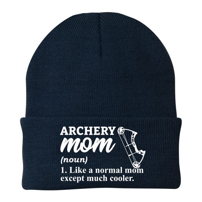 Archery Mom Definition Arrow Bow Hunting Knit Cap Winter Beanie