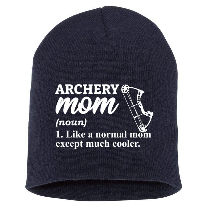 Archery Mom Definition Arrow Bow Hunting Short Acrylic Beanie