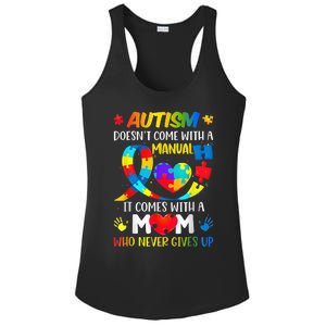 Autism Mom Doesn't Come With A Manual Wo Autism Awareness Ladies PosiCharge Competitor Racerback Tank