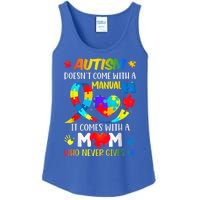 Autism Mom Doesn't Come With A Manual Wo Autism Awareness Ladies Essential Tank