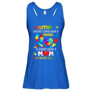 Autism Mom Doesn't Come With A Manual Wo Autism Awareness Ladies Essential Flowy Tank