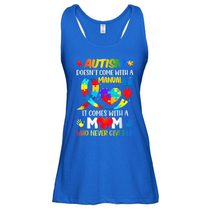 Autism Mom Doesn't Come With A Manual Wo Autism Awareness Ladies Essential Flowy Tank