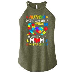 Autism Mom Doesn't Come With A Manual Wo Autism Awareness Women's Perfect Tri Rocker Tank