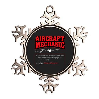 Aircraft Mechanic Definition Airplane Mechanic Metallic Star Ornament