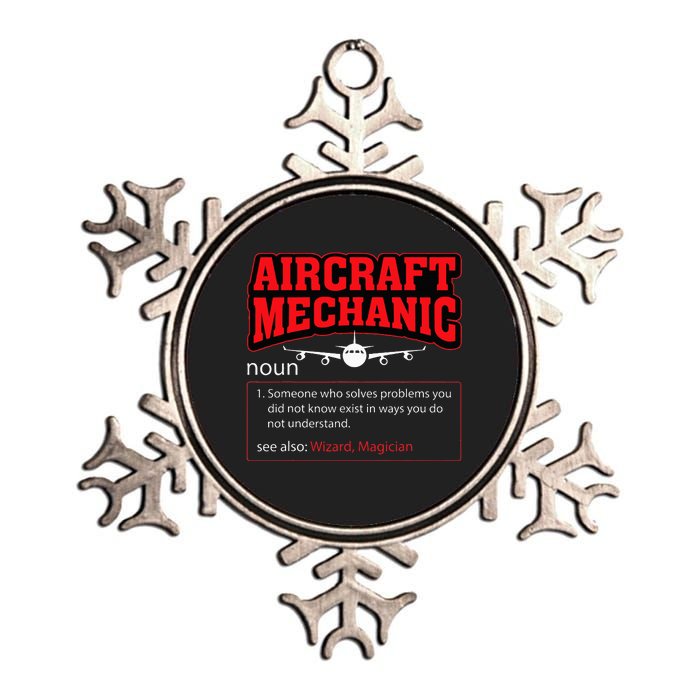 Aircraft Mechanic Definition Airplane Mechanic Metallic Star Ornament