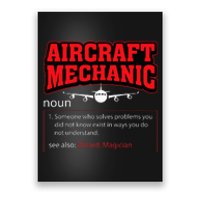 Aircraft Mechanic Definition Airplane Mechanic Poster