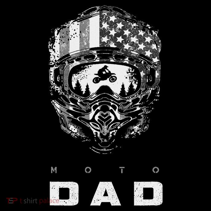 American Motocross Dad Dirt Bike Apparel Motocross T-Shirt