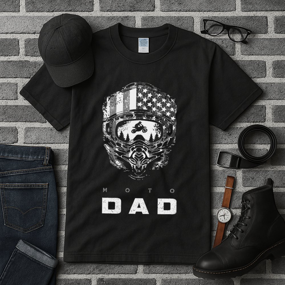 American Motocross Dad Dirt Bike Apparel Motocross Tall T-Shirt