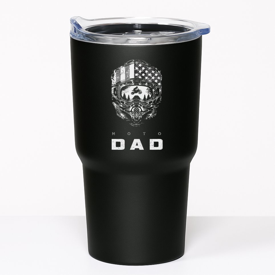 American Motocross Dad Dirt Bike Apparel Motocross Tumbler