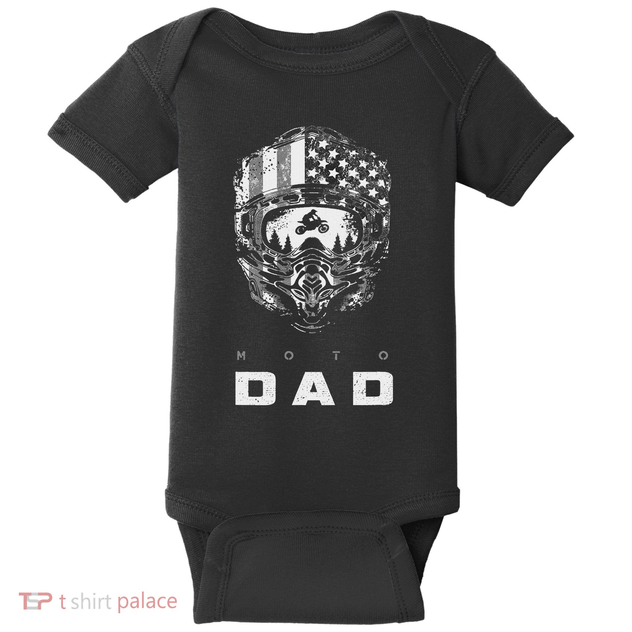 American Motocross Dad Dirt Bike Apparel Motocross Baby Bodysuit