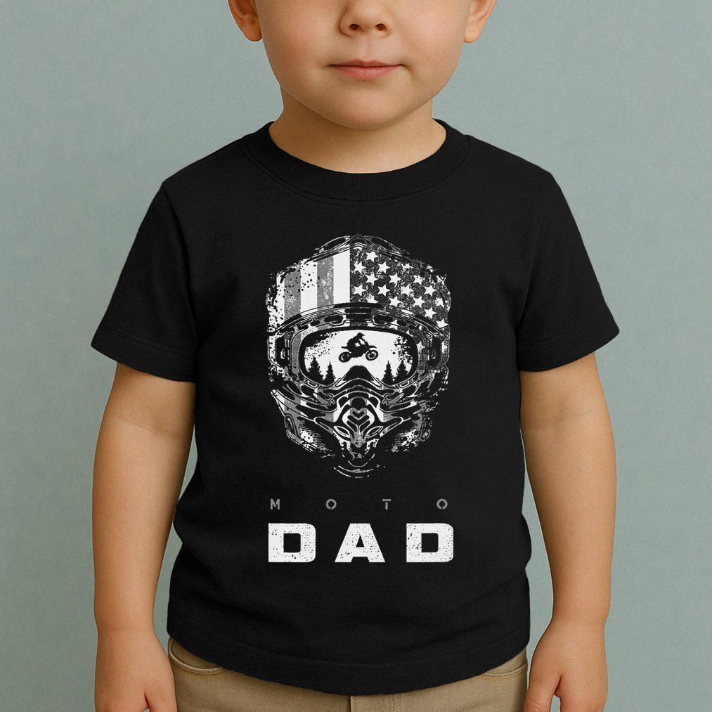 American Motocross Dad Dirt Bike Apparel Motocross Toddler T-Shirt