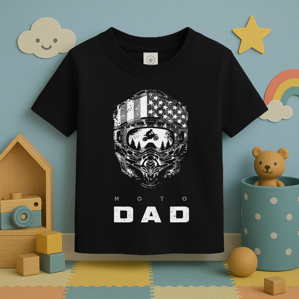 American Motocross Dad Dirt Bike Apparel Motocross Toddler T-Shirt