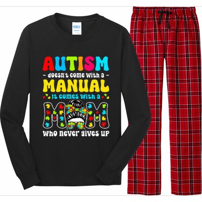 Autism Mom Doesnt Come With A Manual Long Sleeve Pajama Set