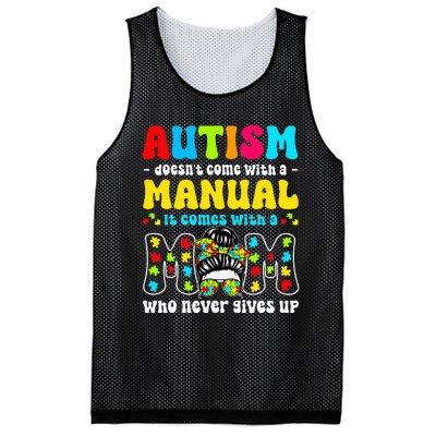 Autism Mom Doesnt Come With A Manual Mesh Reversible Basketball Jersey Tank