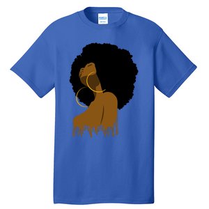 Afro Melanin Drippin African Art Black History Gift Great Gift Tall T-Shirt