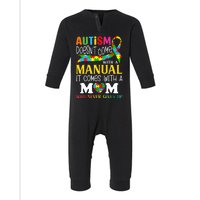 Autism Mom DoesnT Come With A Manual Autism Awareness Infant Fleece One Piece