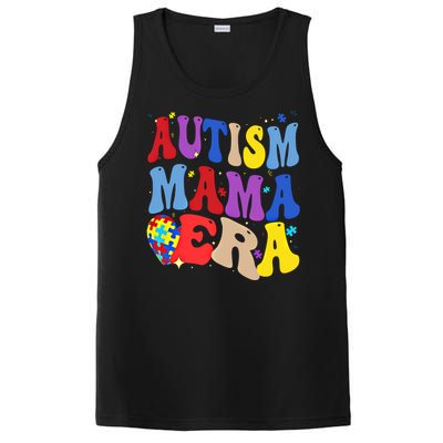 Autism Mama Era Groovy Autism Mom Mothers Day Great Gift PosiCharge Competitor Tank