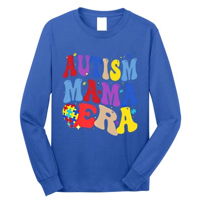 Autism Mama Era Groovy Autism Mom Mothers Day Great Gift Long Sleeve Shirt