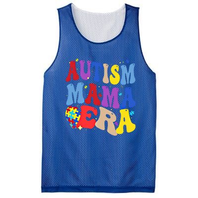 Autism Mama Era Groovy Autism Mom Mothers Day Great Gift Mesh Reversible Basketball Jersey Tank