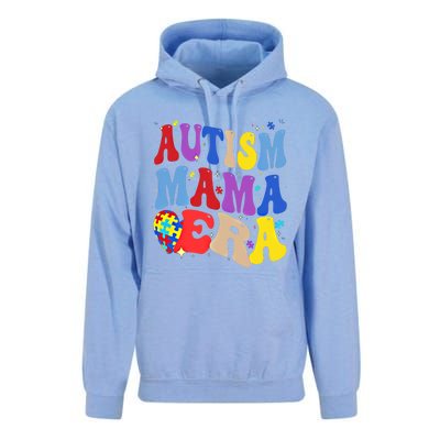 Autism Mama Era Groovy Autism Mom Mothers Day Great Gift Unisex Surf Hoodie