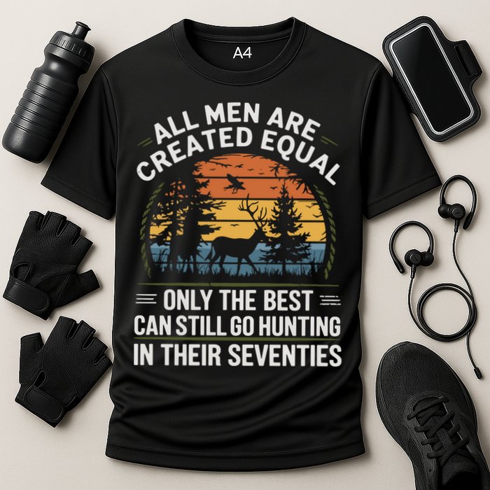 All M.En Equal Go Hunting In Seventies Outdoors Cooling Performance Crew T-Shirt