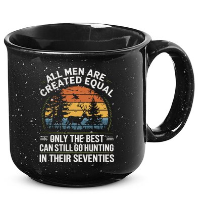 All M.En Equal Go Hunting In Seventies Outdoors 15oz Campfire Ceramic Mug