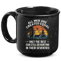All M.En Equal Go Hunting In Seventies Outdoors 15oz Campfire Ceramic Mug