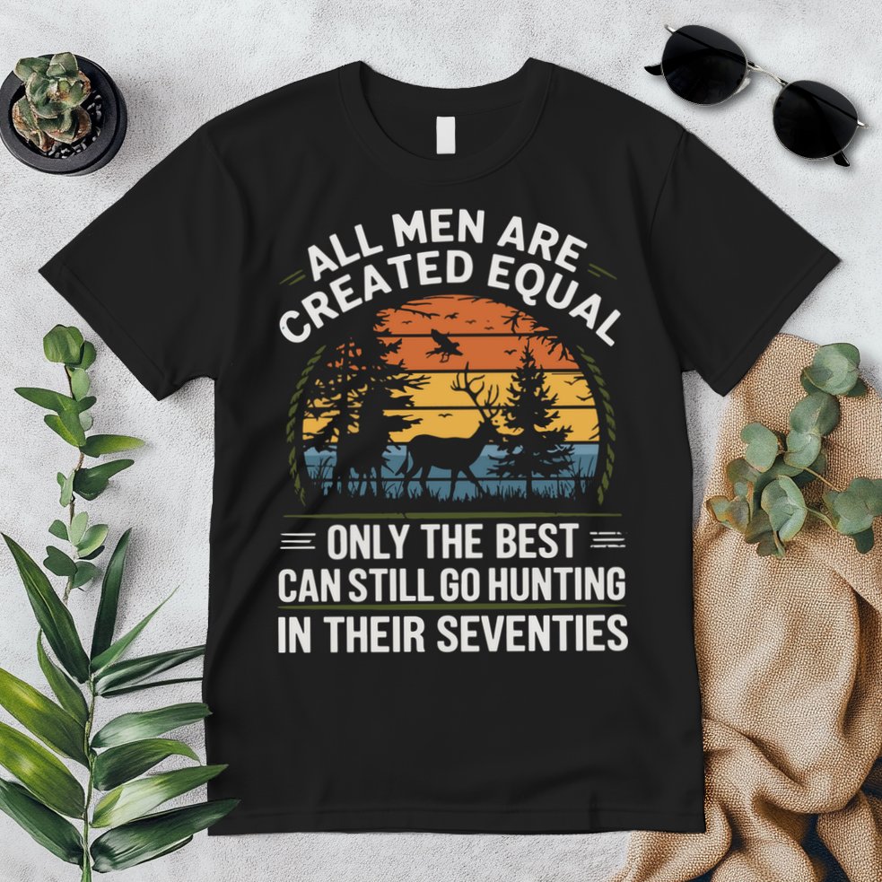 All M.En Equal Go Hunting In Seventies Outdoors Premium T-Shirt
