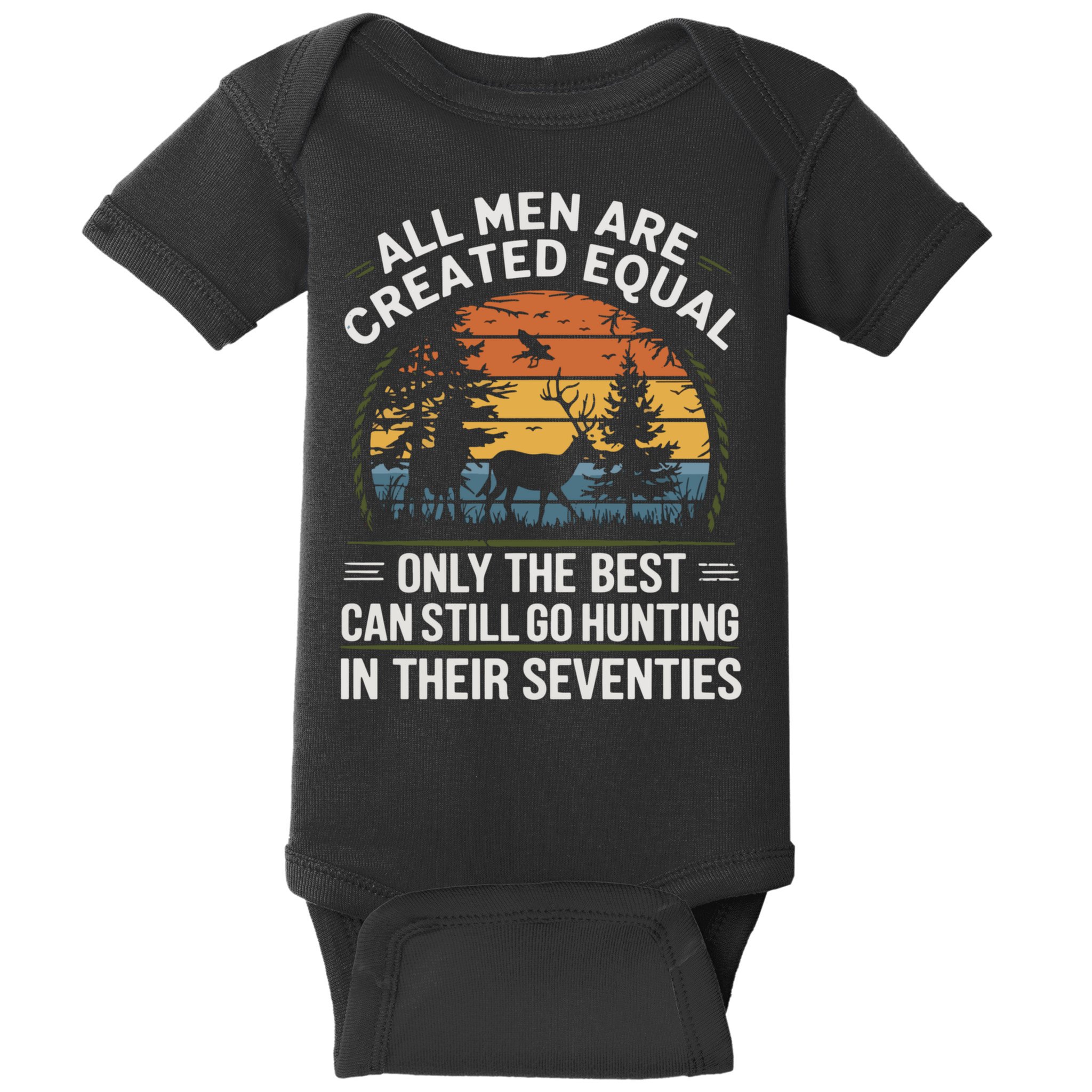 All M.En Equal Go Hunting In Seventies Outdoors Baby Bodysuit