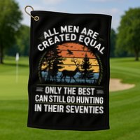 All M.En Equal Go Hunting In Seventies Outdoors Golf Towel