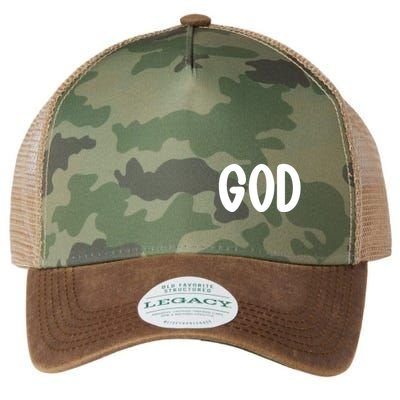 Agree Move End With God Never Doubt Amen God Front Back Legacy Tie Dye Trucker Hat