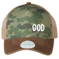 Agree Move End With God Never Doubt Amen God Front Back Legacy Tie Dye Trucker Hat