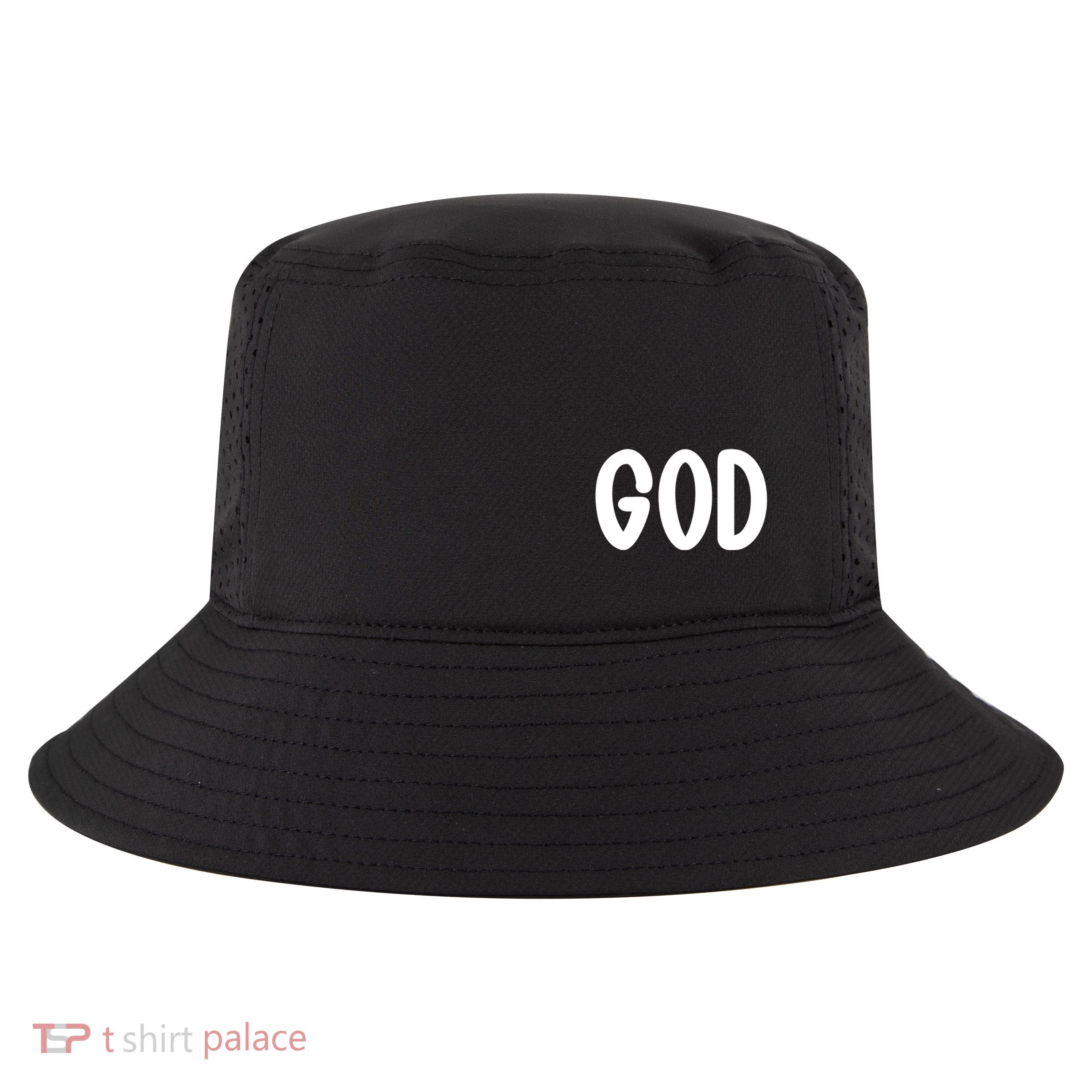 Agree Move End With God Never Doubt Amen God Front Back Cool Comfort Performance Bucket Hat