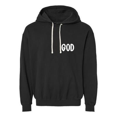 Agree Move End With God Never Doubt Amen God Front Back Garment-Dyed Fleece Hoodie