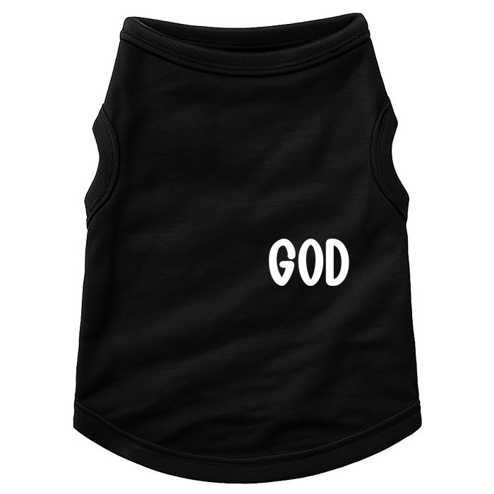 Agree Move End With God Never Doubt Amen God Front Back Doggie Tank
