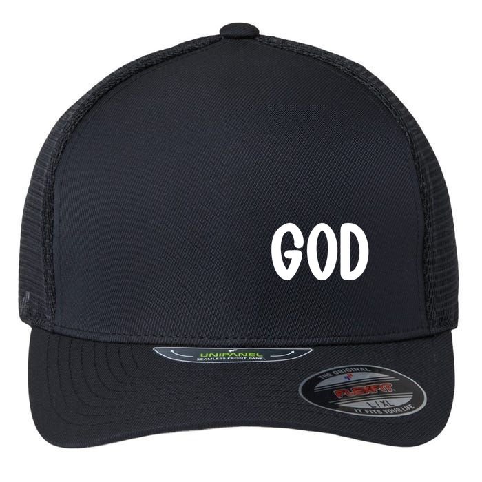 Agree Move End With God Never Doubt Amen God Front Back Flexfit Unipanel Trucker Cap