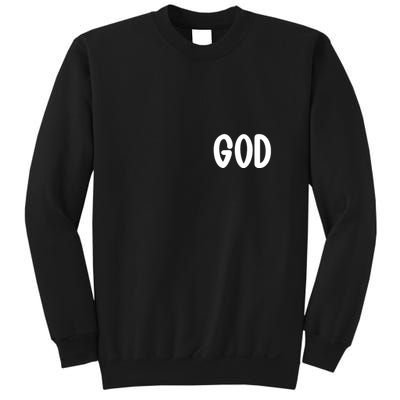 Agree Move End With God Never Doubt Amen God Front Back Sweatshirt