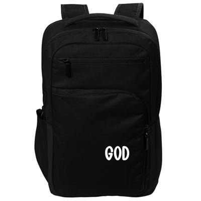 Agree Move End With God Never Doubt Amen God Front Back Impact Tech Backpack