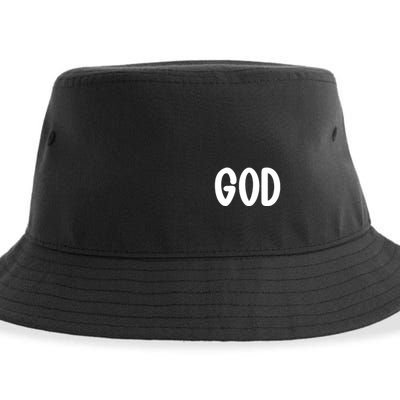 Agree Move End With God Never Doubt Amen God Front Back Sustainable Bucket Hat