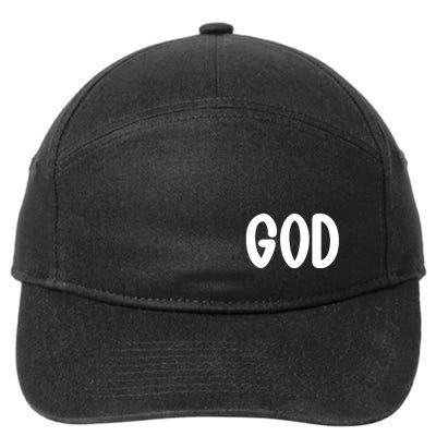 Agree Move End With God Never Doubt Amen God Front Back 7-Panel Snapback Hat