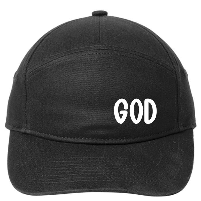 Agree Move End With God Never Doubt Amen God Front Back 7-Panel Snapback Hat