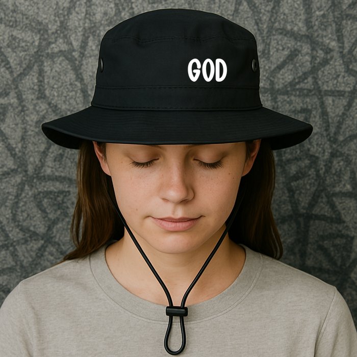 Agree Move End With God Never Doubt Amen God Front Back Bucket Hat