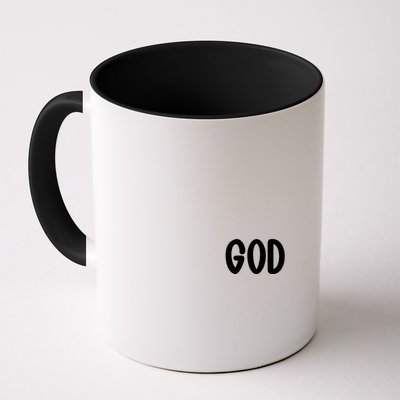 Agree Move End With God Never Doubt Amen God Front Back Mug