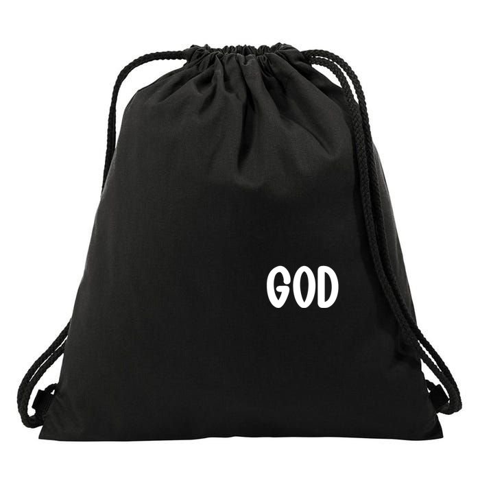Agree Move End With God Never Doubt Amen God Front Back Drawstring Bag