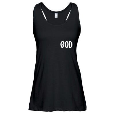 Agree Move End With God Never Doubt Amen God Front Back Ladies Essential Flowy Tank